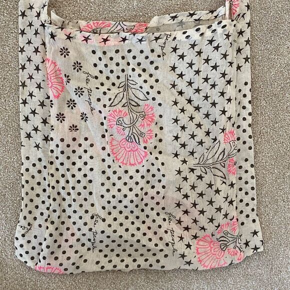 Free People Muslin Cloth Floral Dots Printed Bag Shoulder Crossbody - Picture 3 of 5